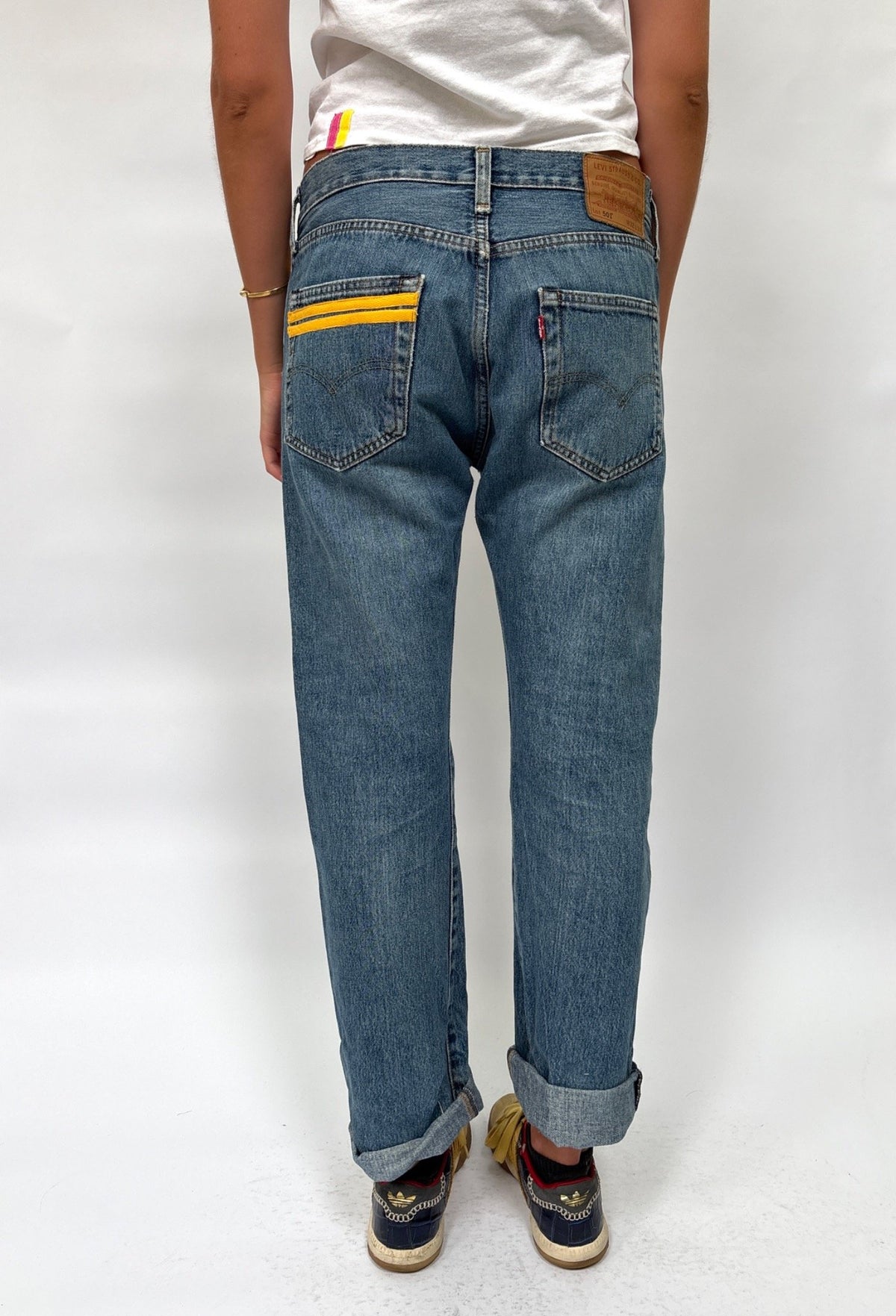 048. Levi's 501s Yellow Tape