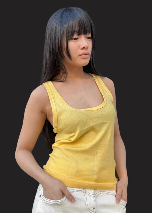Yellow Racer Back Vest