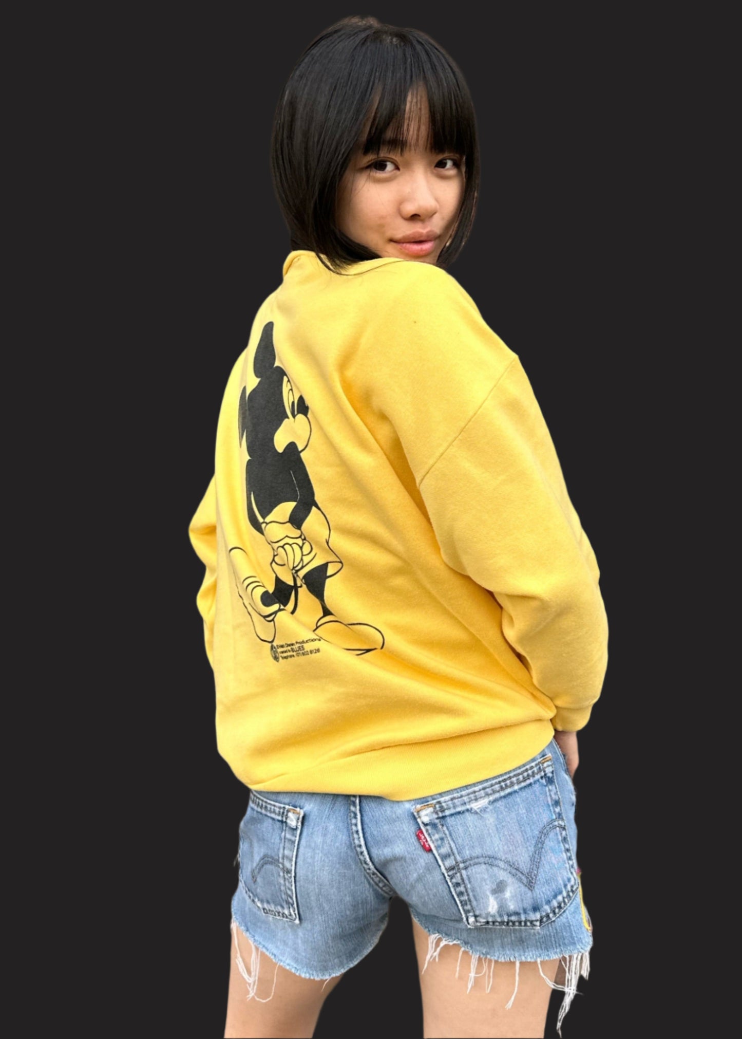 Yellow Mickey Sweat