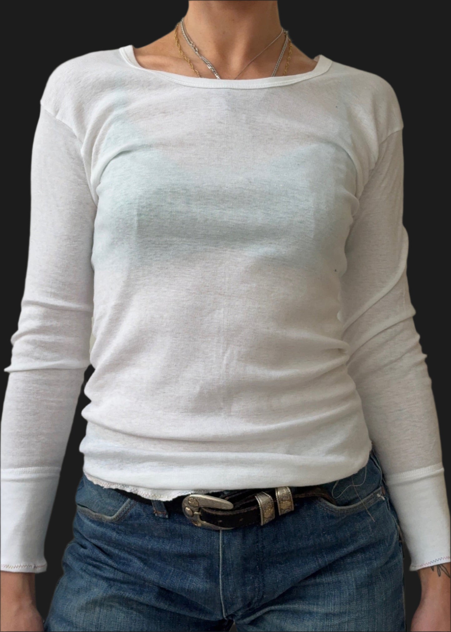 Long Sleeve White T Shirt