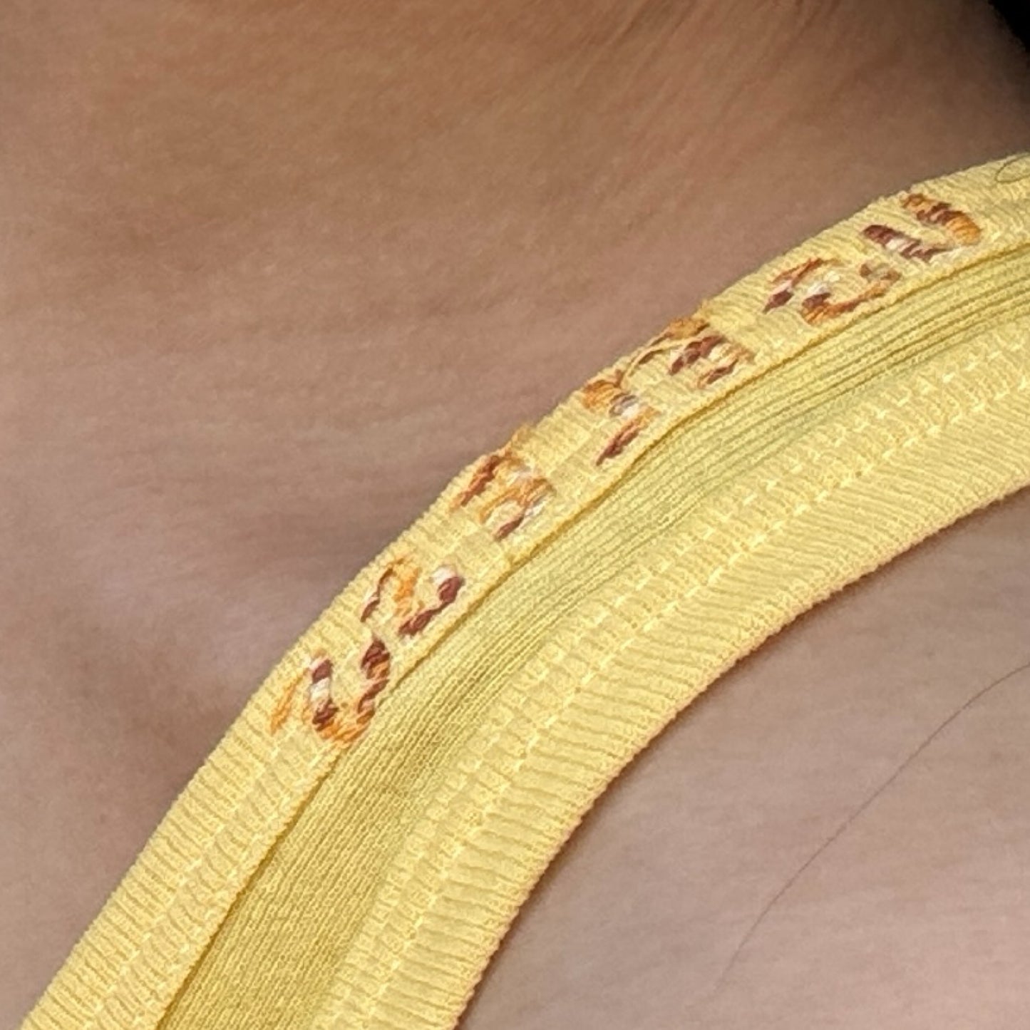 Yellow Racer Back Vest