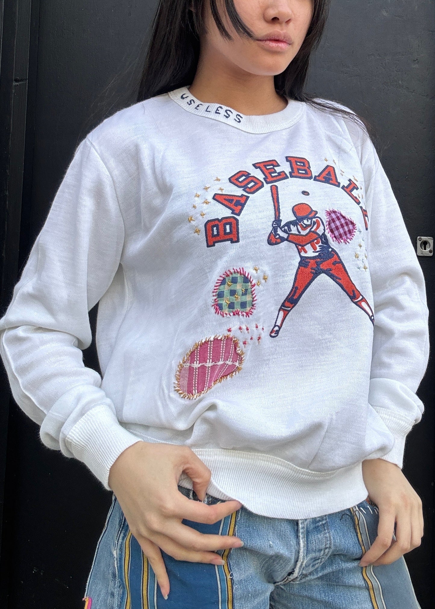 'Baseball' Long Sleeve Sweatshirt