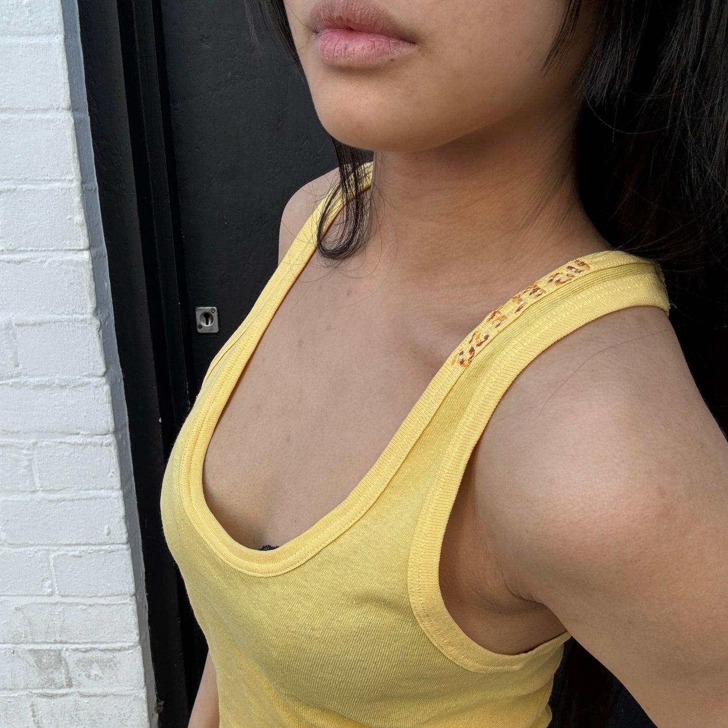 Yellow Racer Back Vest