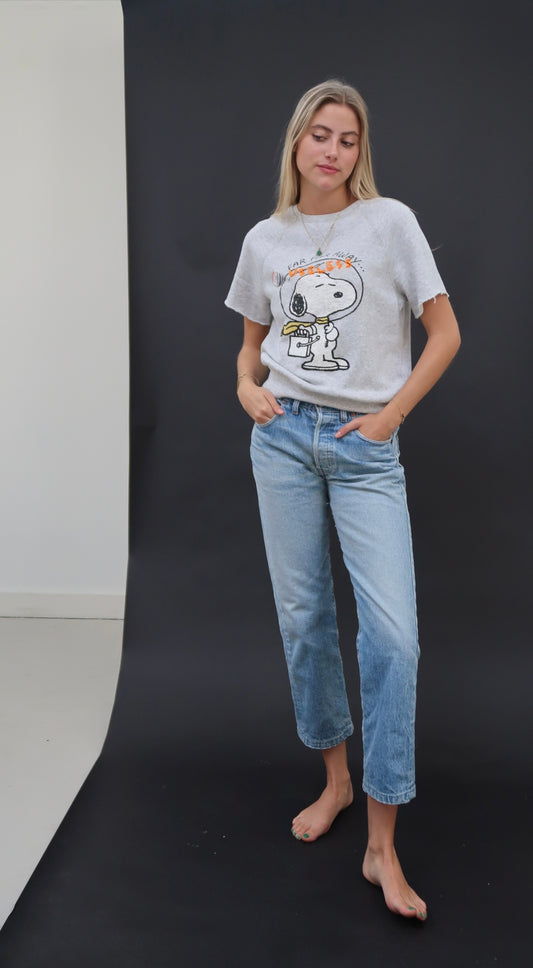 Snoopy Sportif-style embroidered Sweat