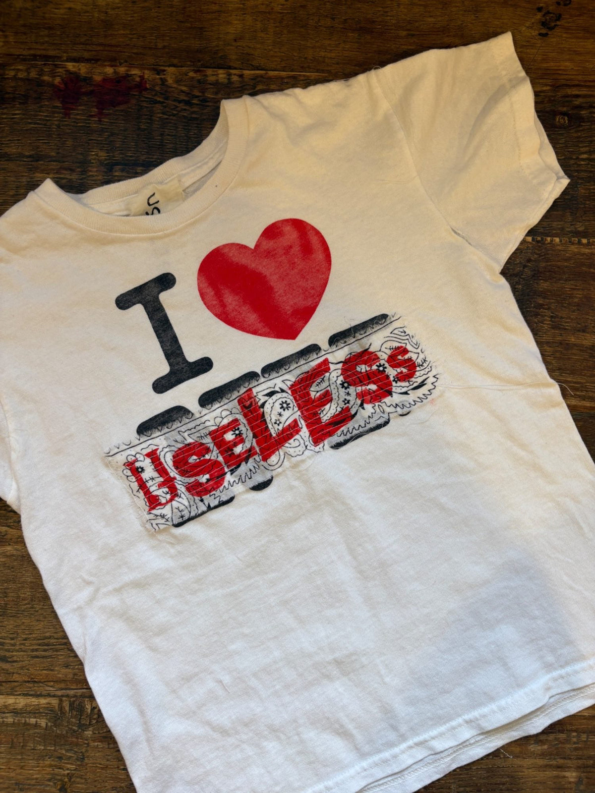 020. I Love Useless White T