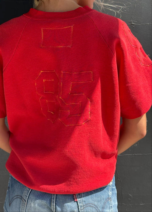 Red Sportif-Style Sweat