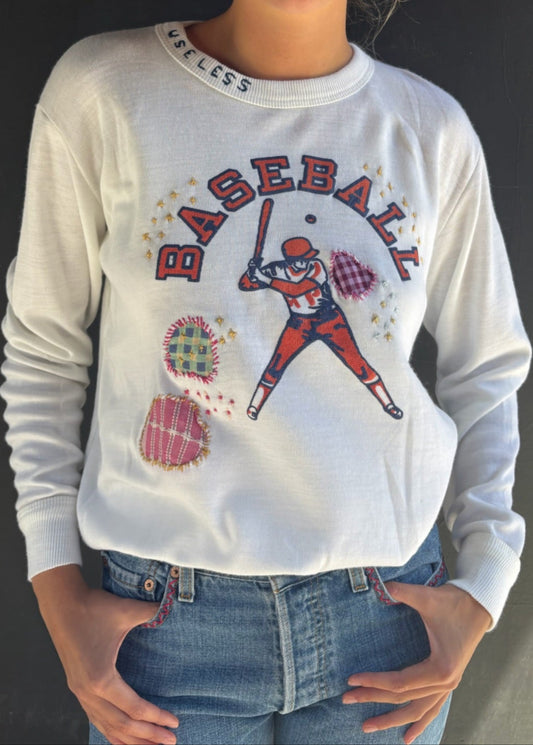 'Baseball' Long Sleeve Sweatshirt