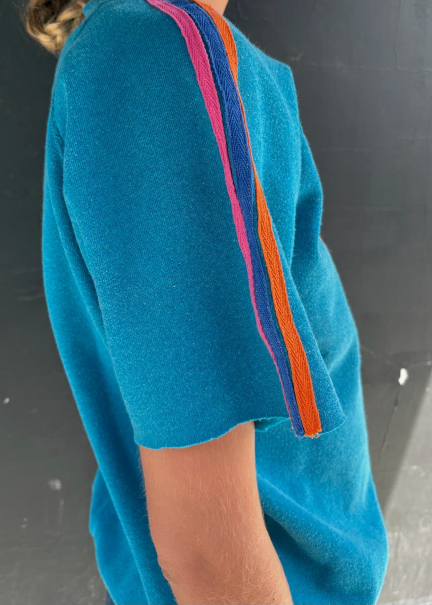 Teal Short Sleeve Sweat