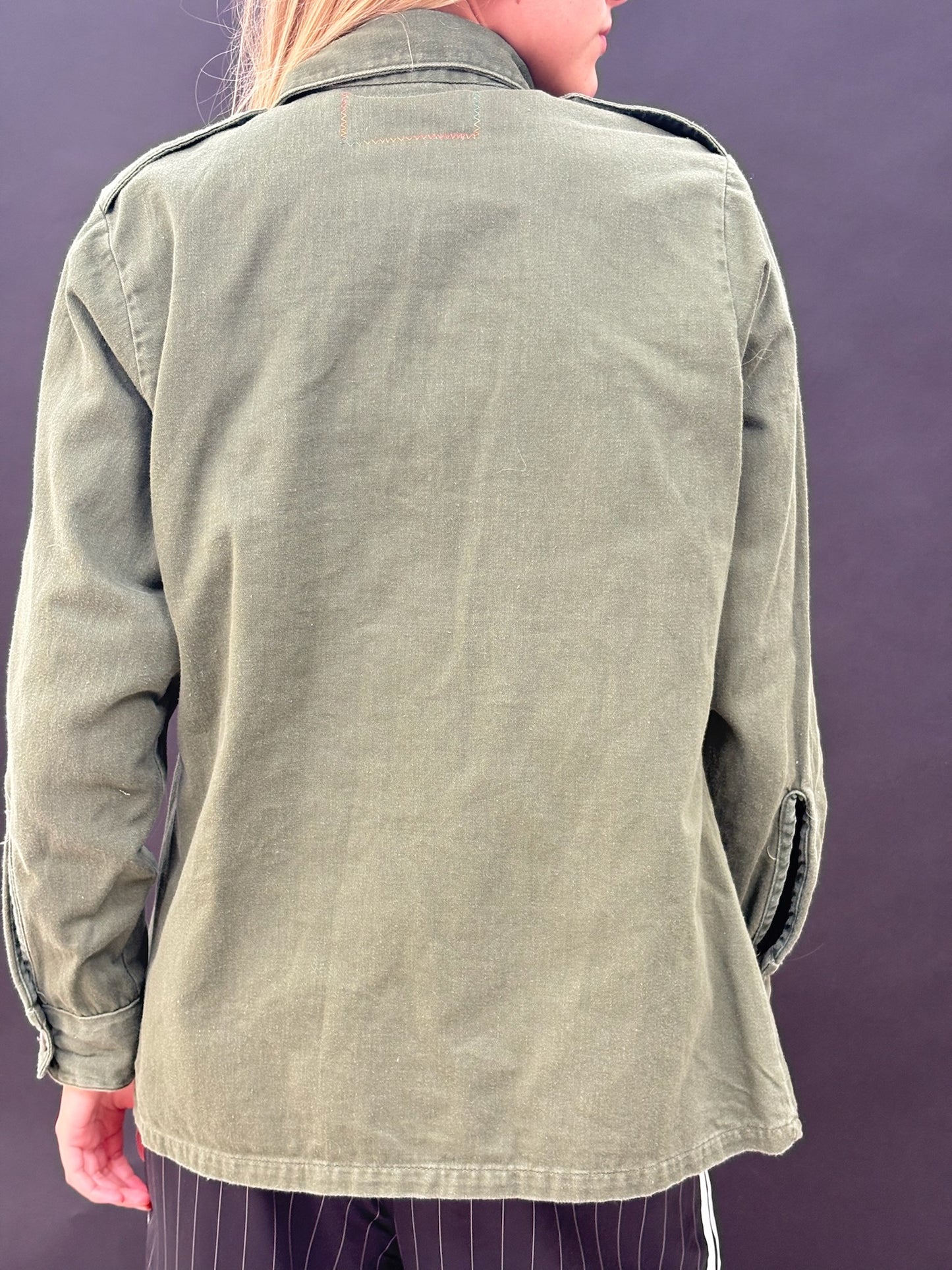 Army Shirt with Embroidery