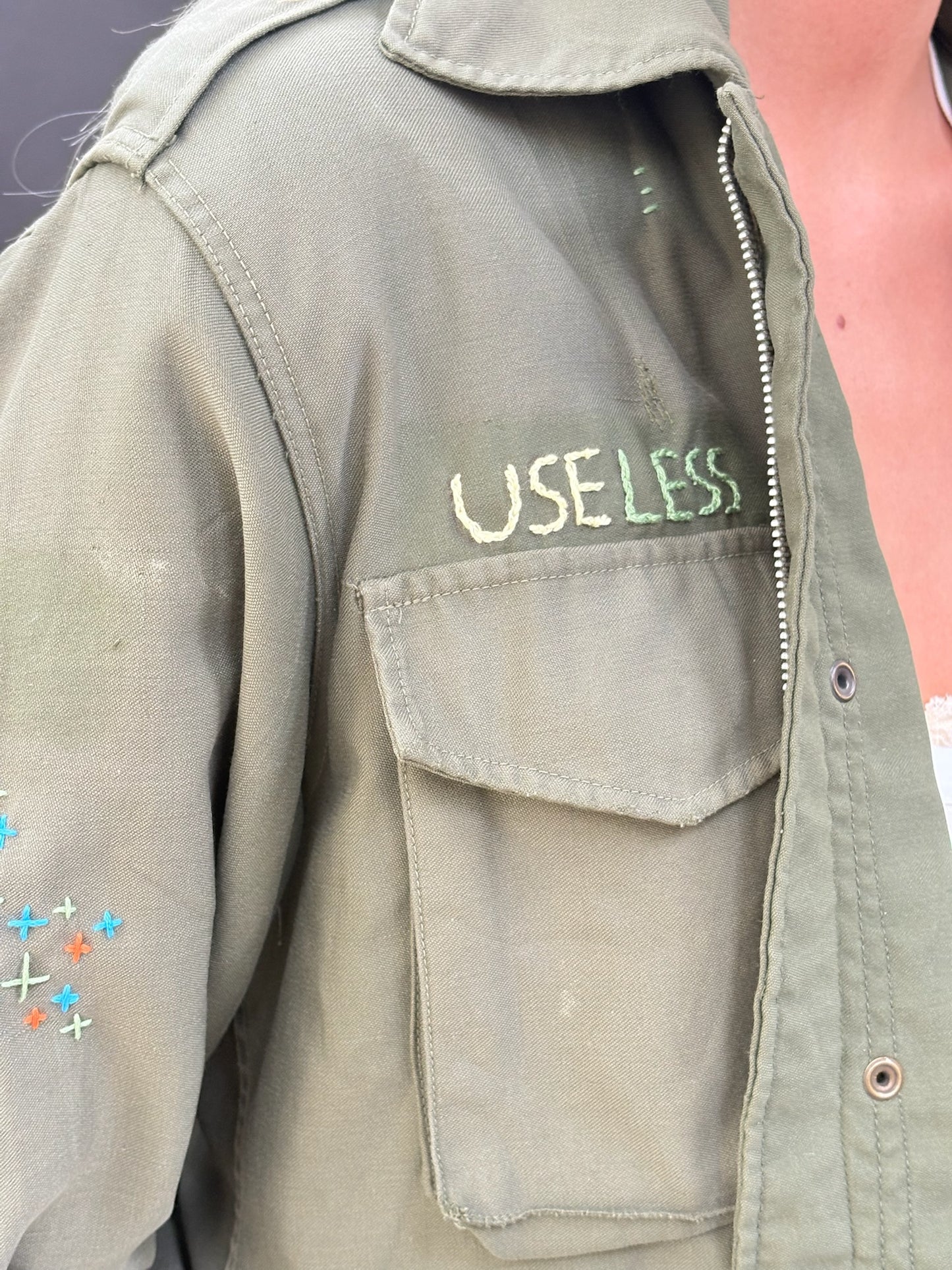 Army Jacket with Embroidery