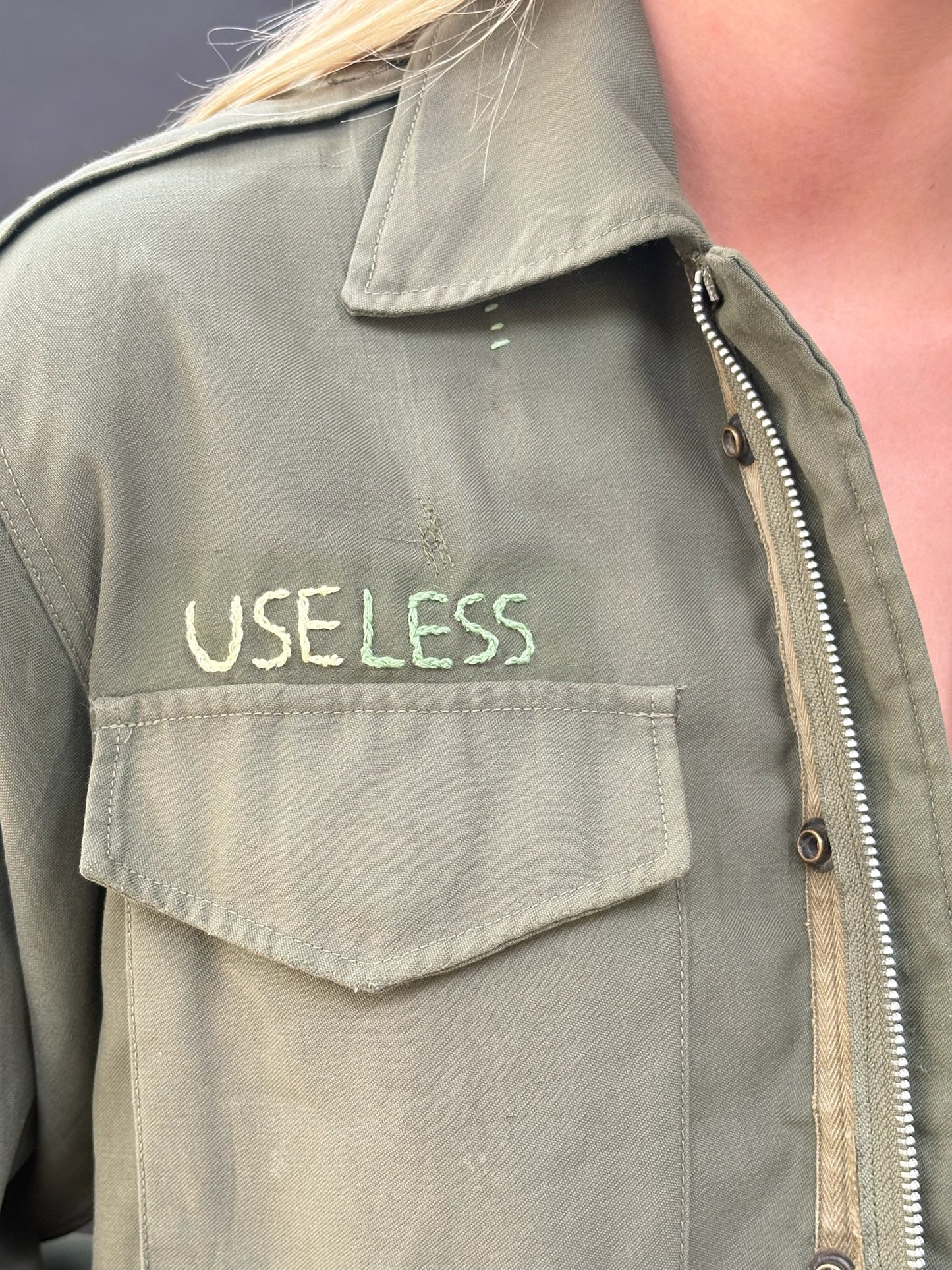 Army Jacket with Embroidery