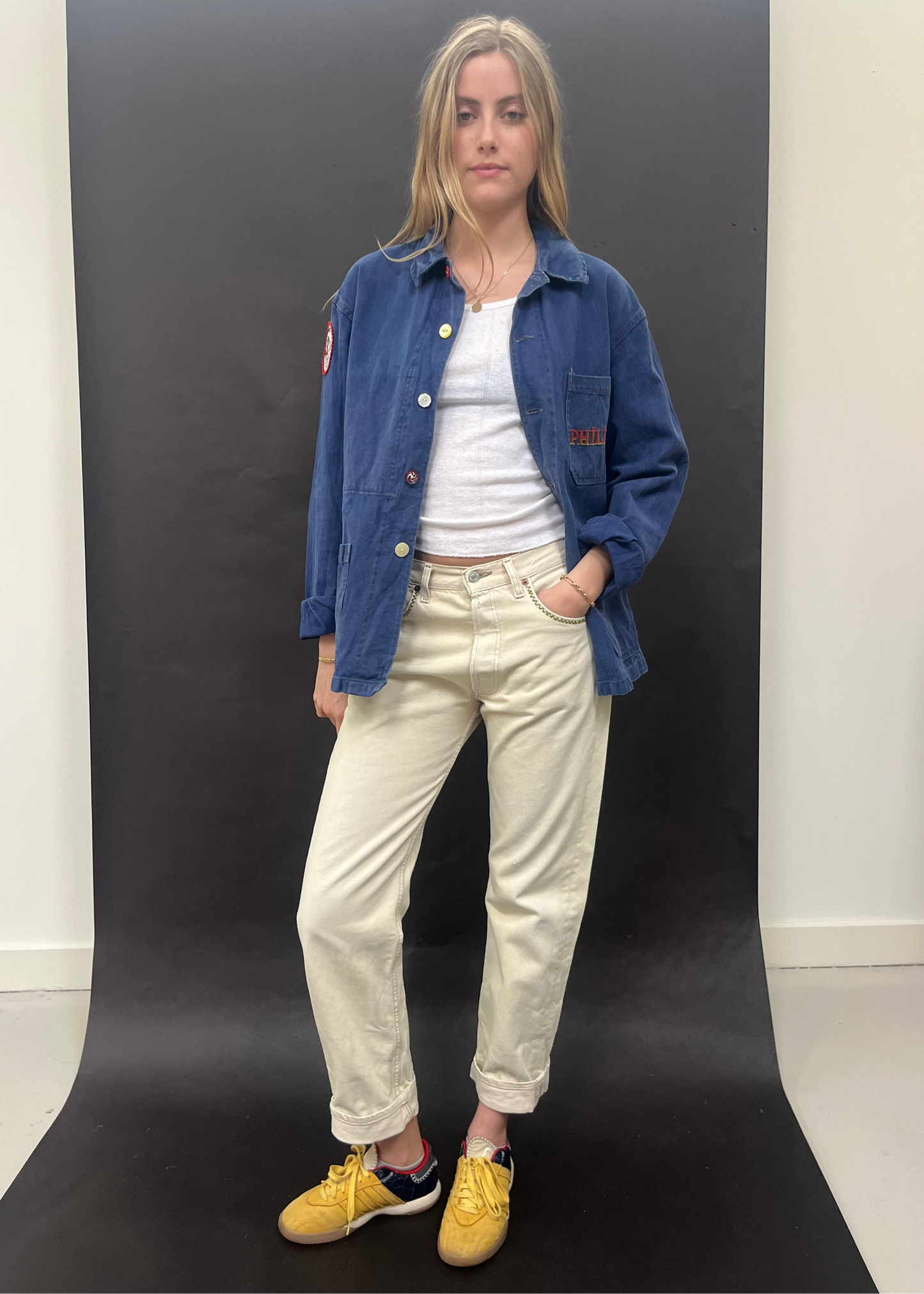 Levi's Zig Zag Stitching Pale Denim