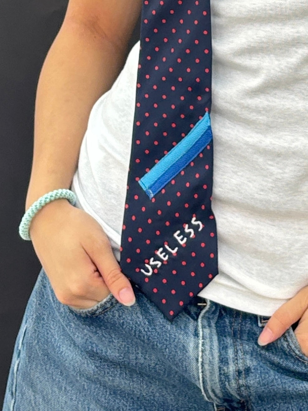 Embroidered Tie