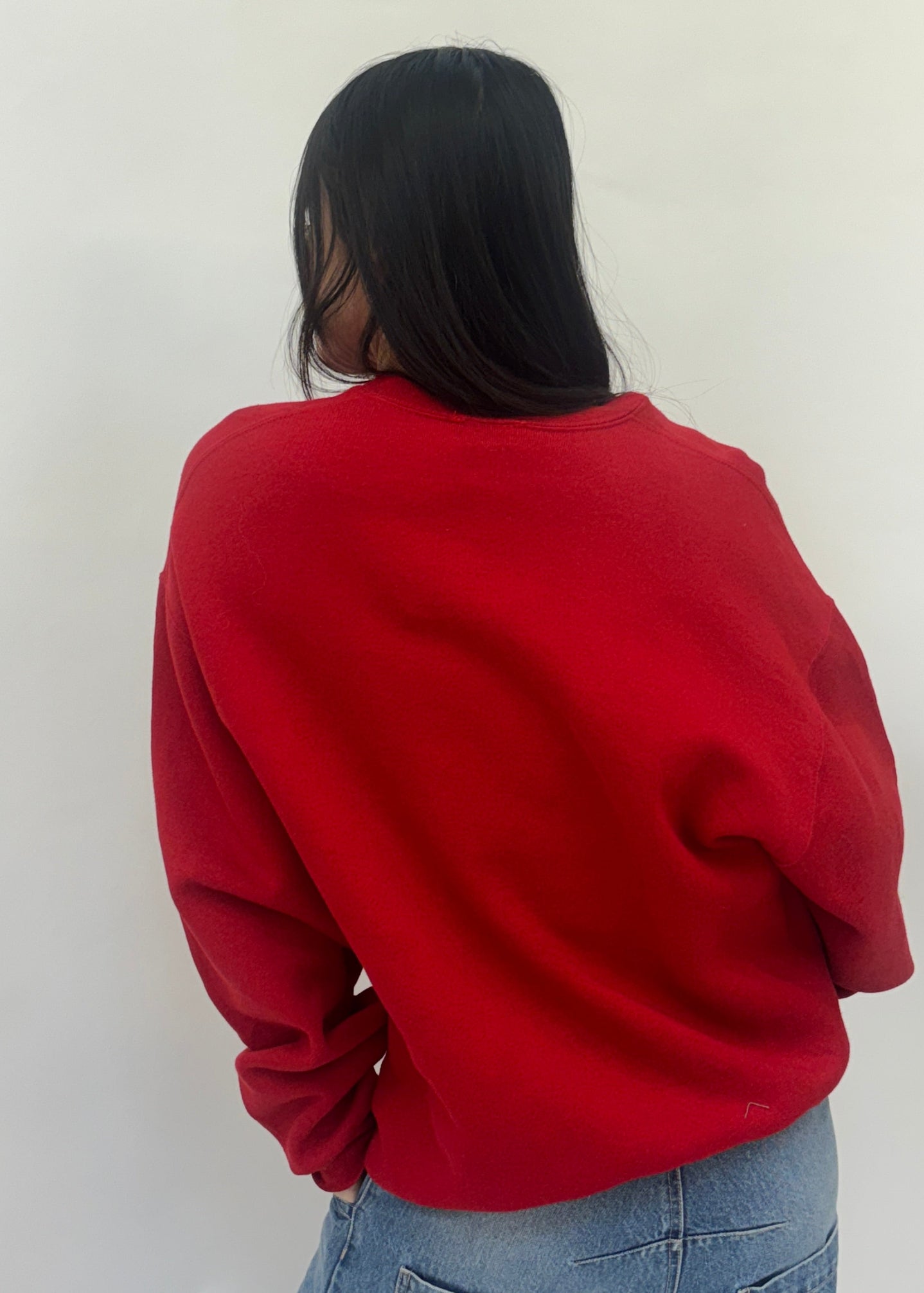 Red Patched Up Sweatshirt