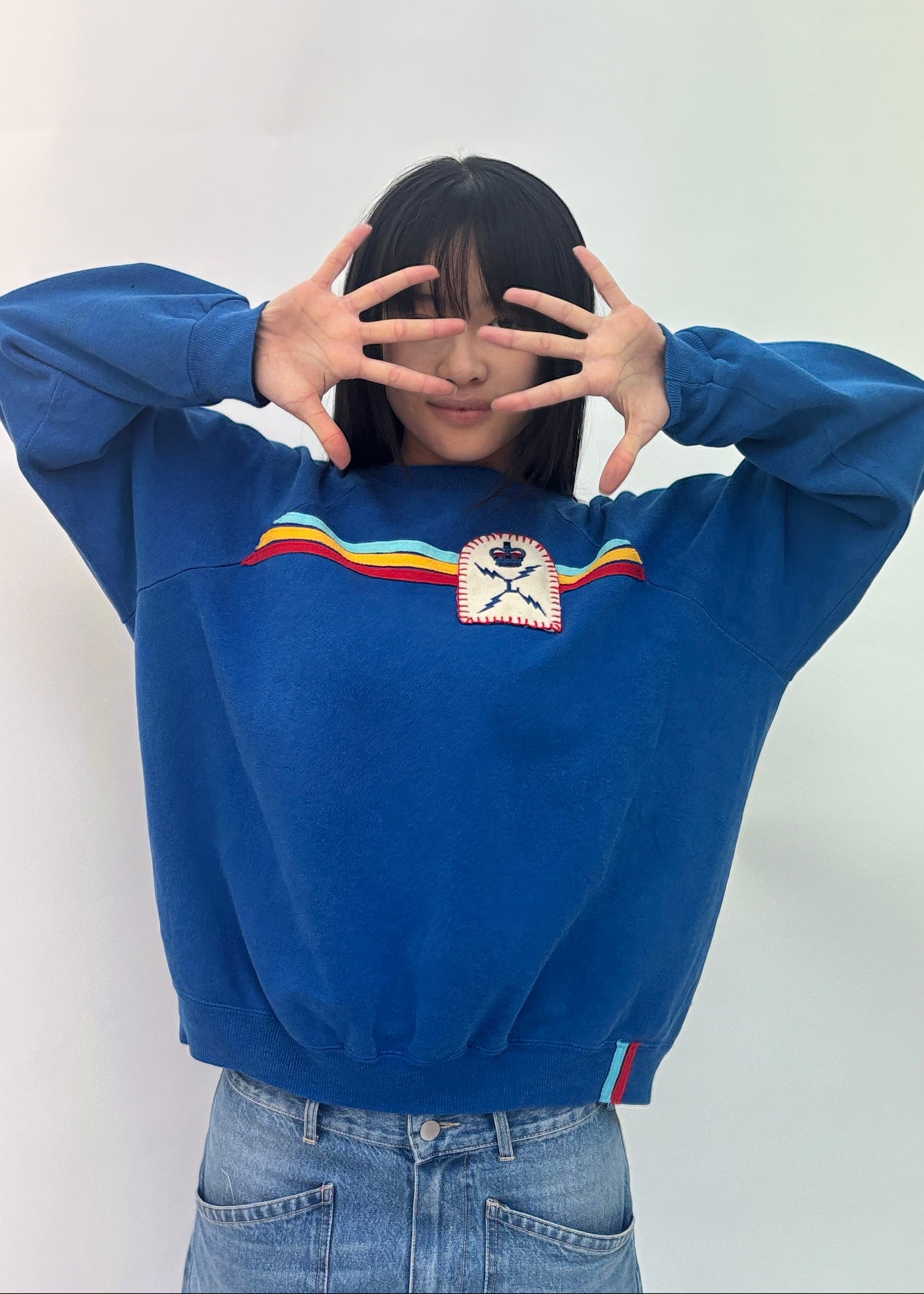 Blue Stripe Sweatshirt