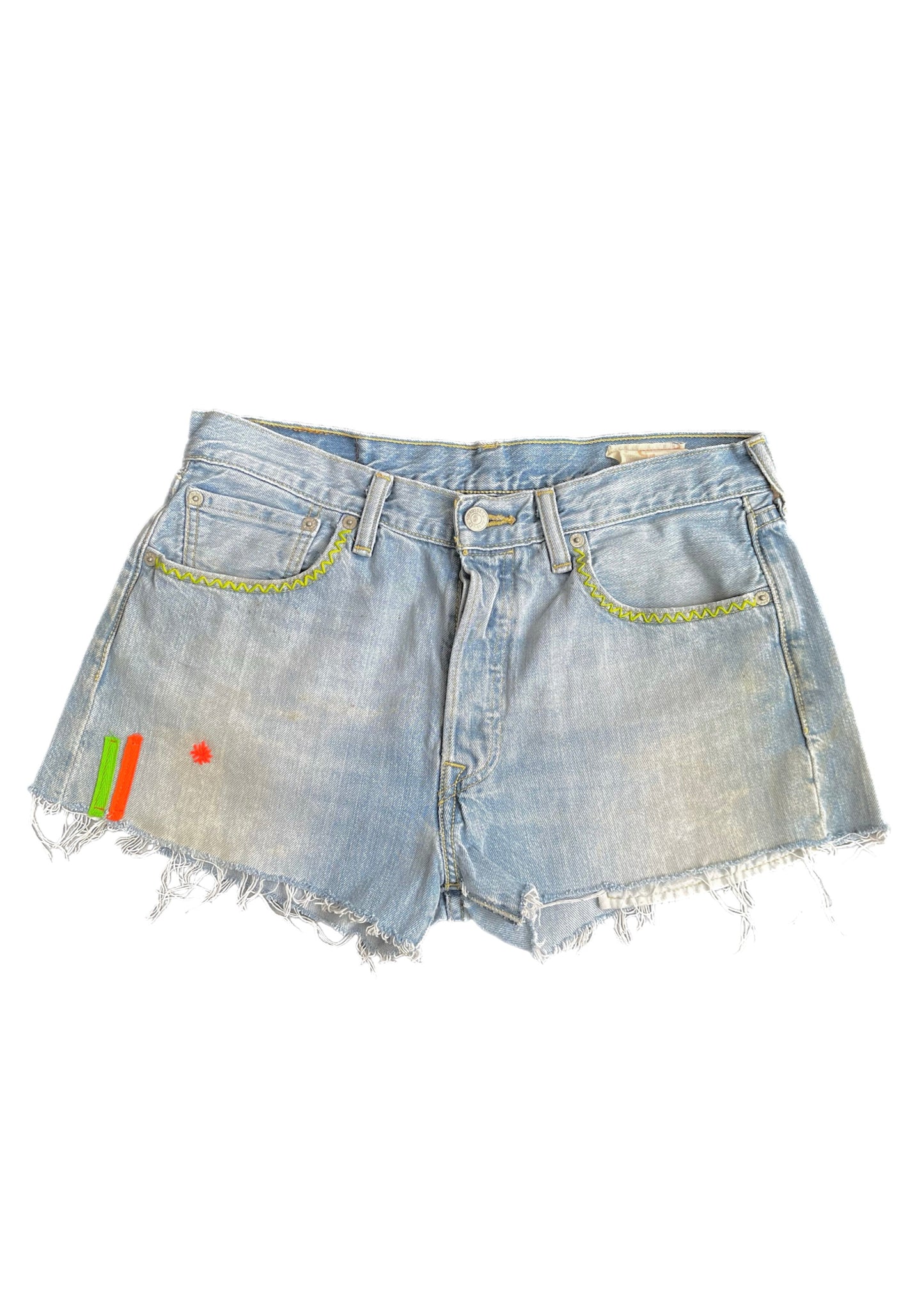 Levi's Cut-Offs With Embroidered Stars