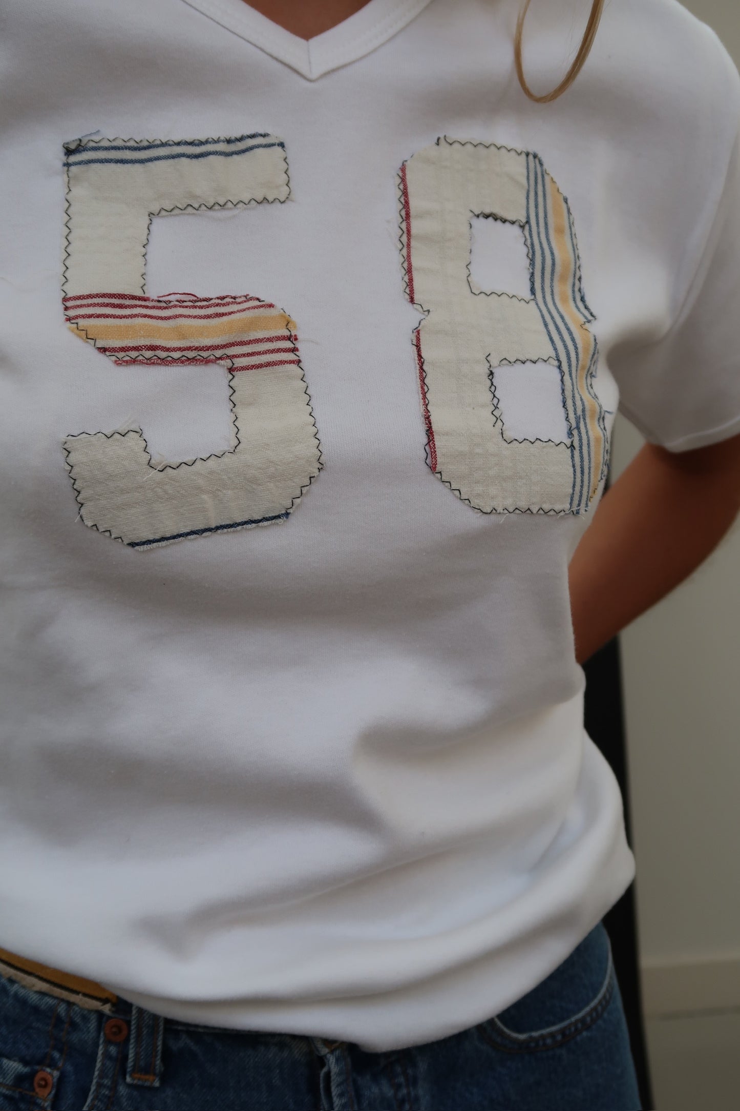 Number Appliqué T Shirt