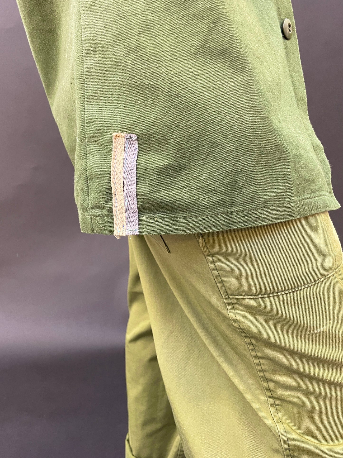 Army Shirt with Embroidery