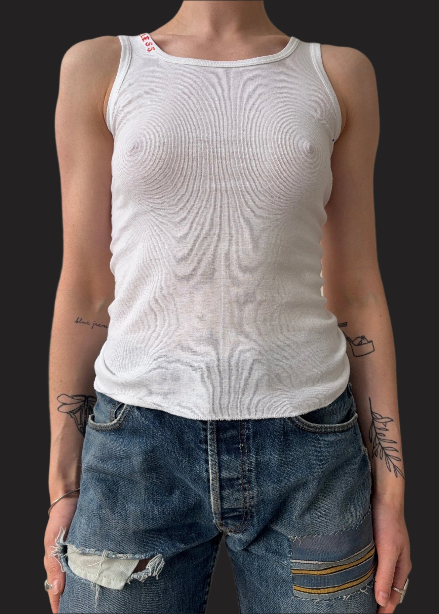 Everyday tank with embroidery