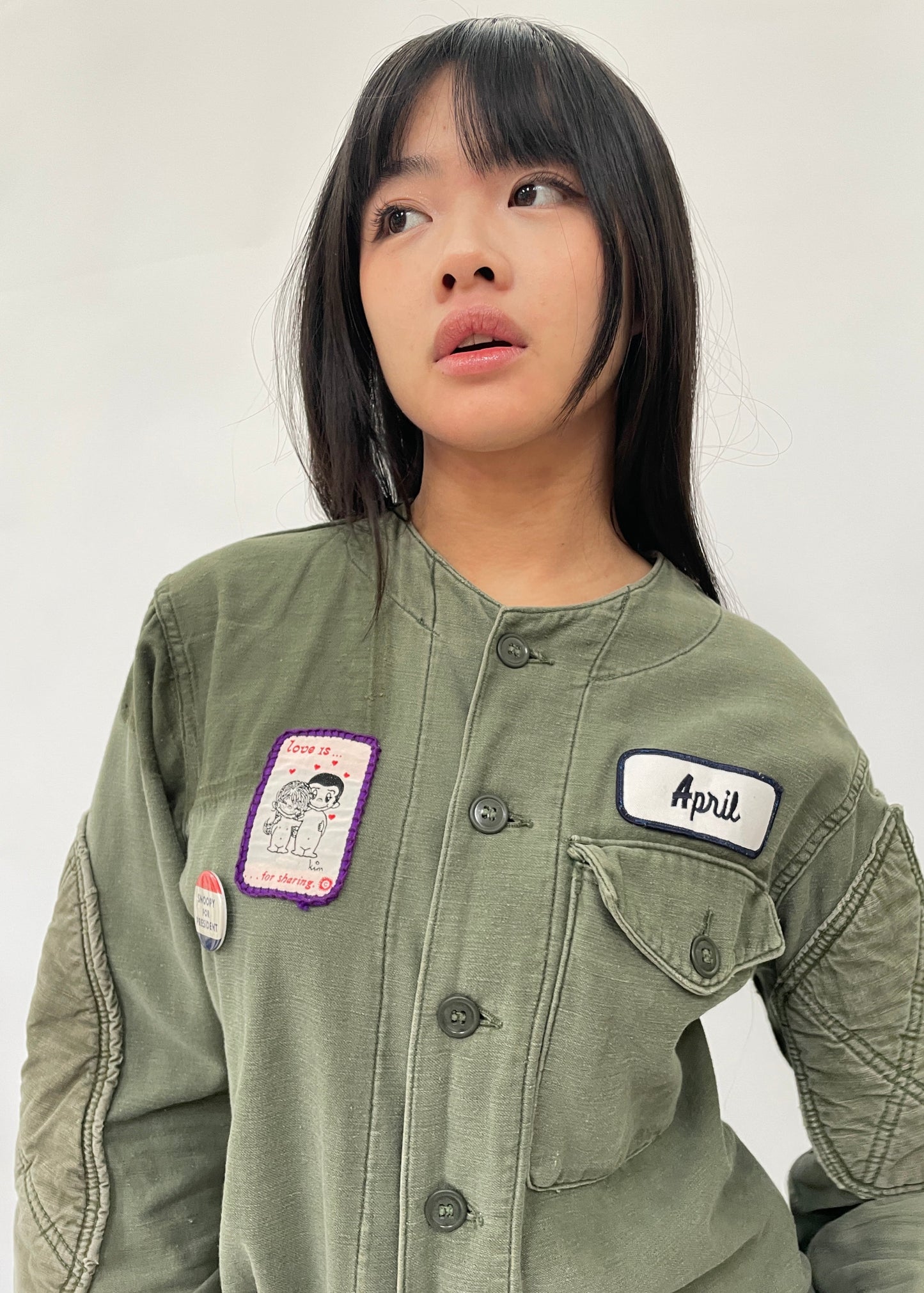 Army Jacket With Appliqué