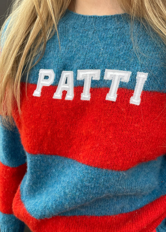 Patti Blue & Red Stripe Jumper