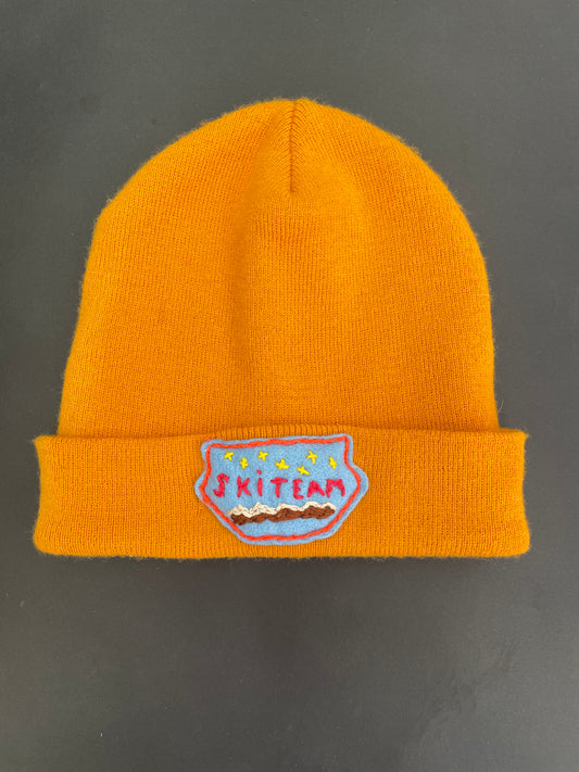 Orange Ski Team Beanie