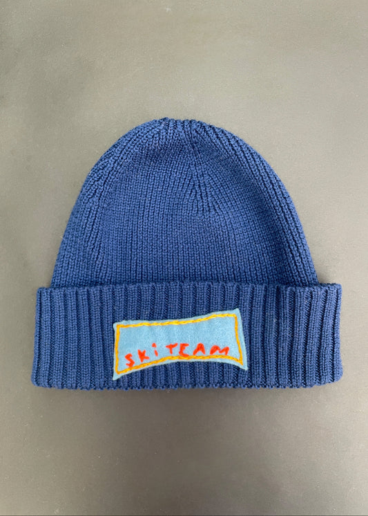 Blue Ski Team Beanie