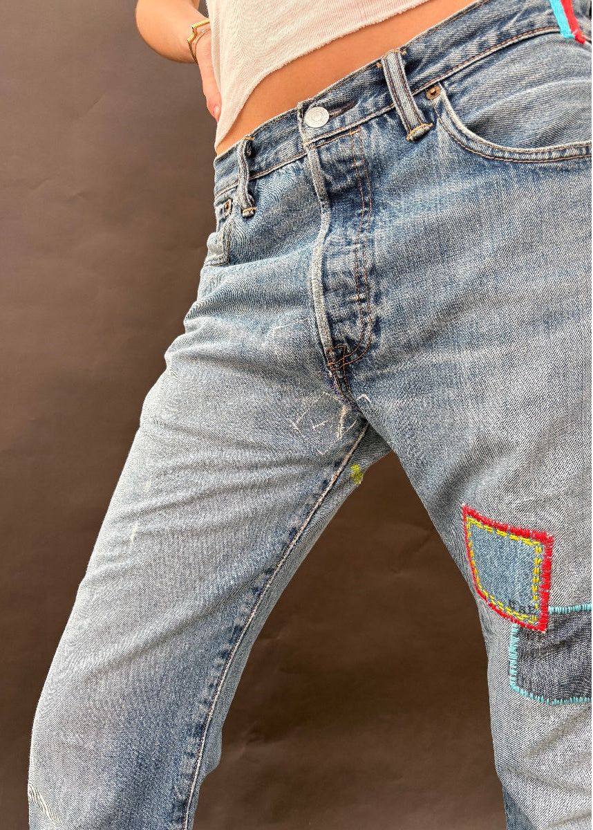 Patched Levi 501s