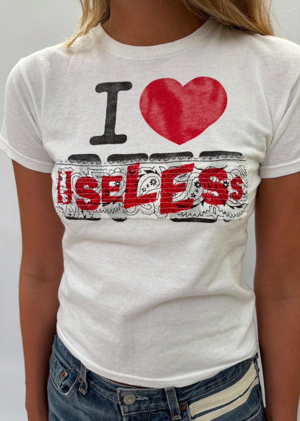 020. I Love Useless White T