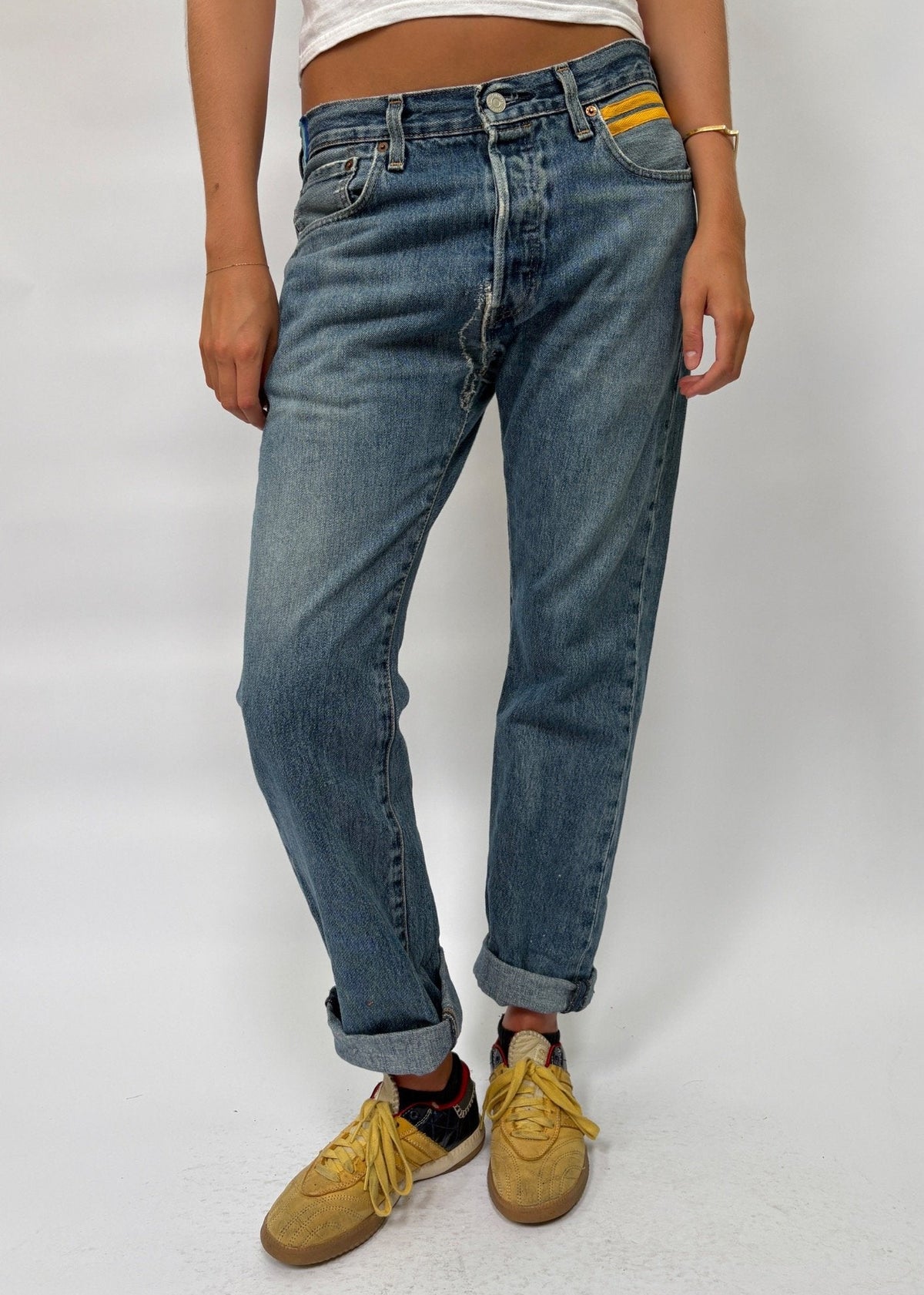 048. Levi's 501s Yellow Tape