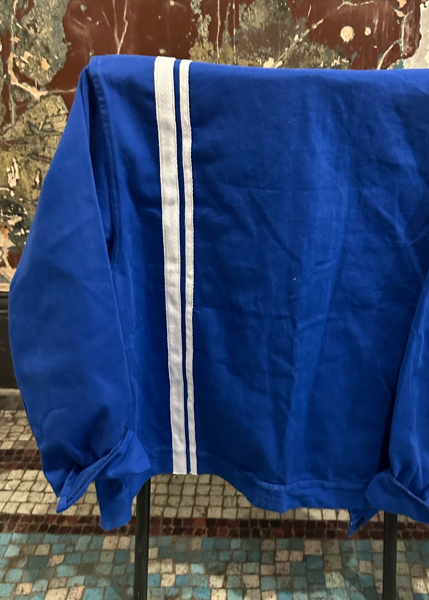 006.  French Workwear Jacket White Stripes
