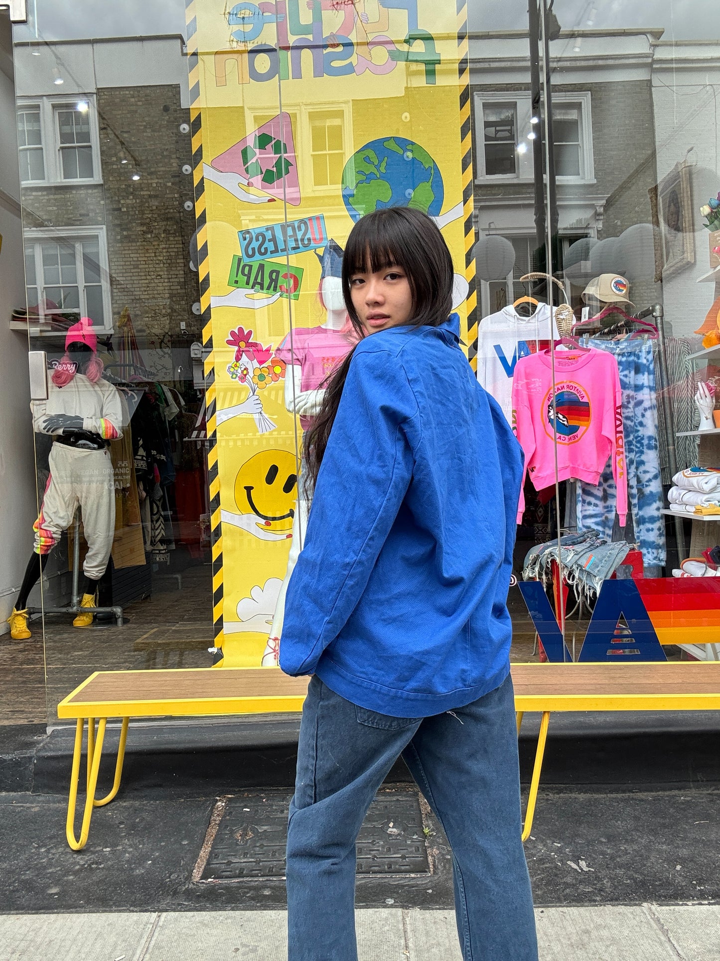 Unisex Blue Workwear Jacket
