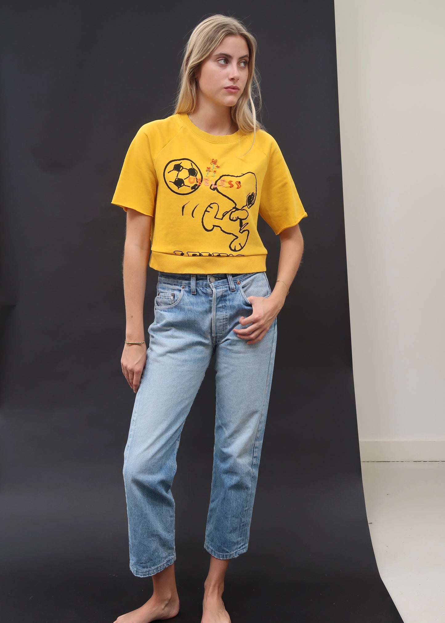 Snoopy Sweat Yellow