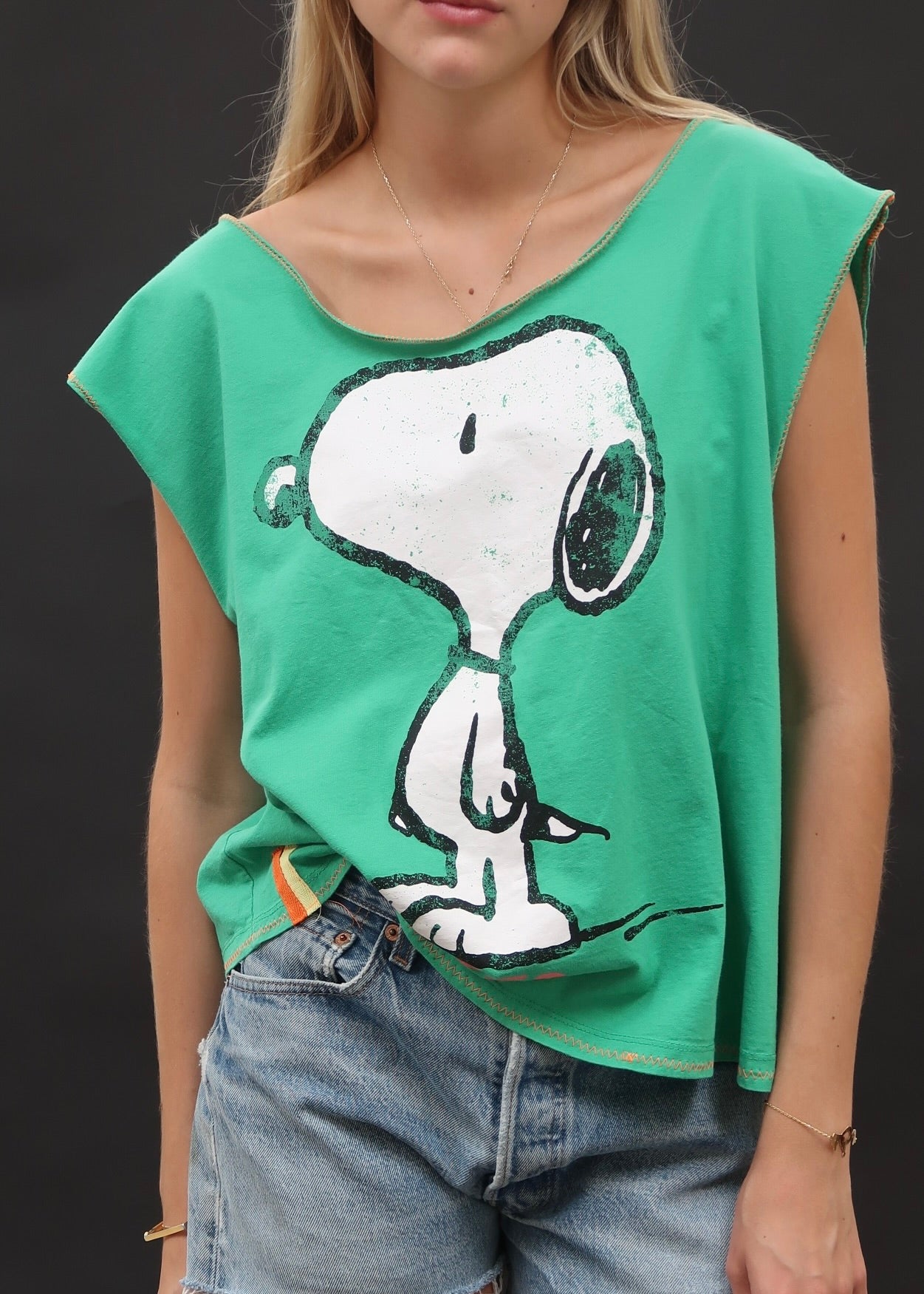 Snoopy T Shirt Green