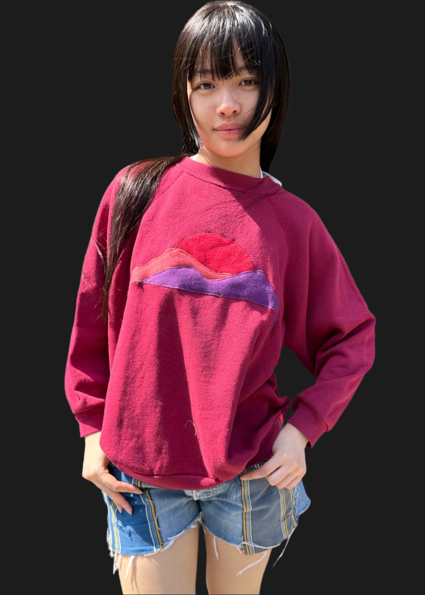 Appliqued Long Sleeve Sweat