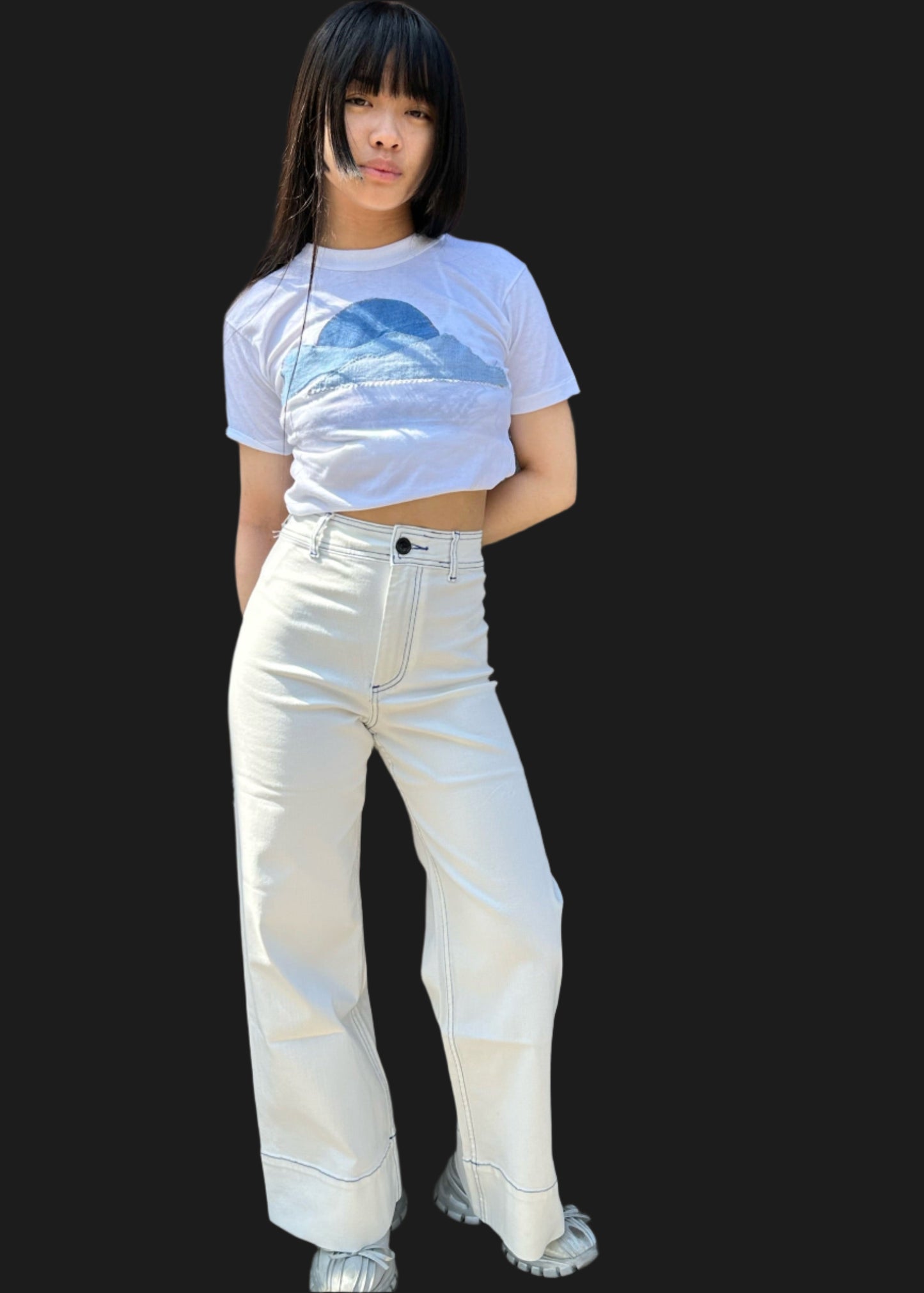 Cloud Appliqué T Shirt