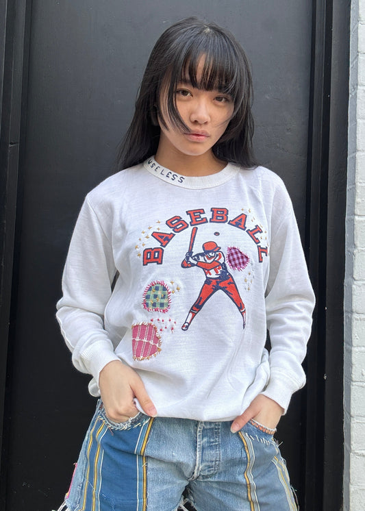 'Baseball' Long Sleeve Sweatshirt