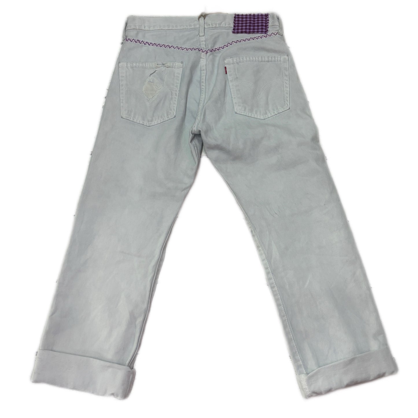Bleached Embroidered Levi's
