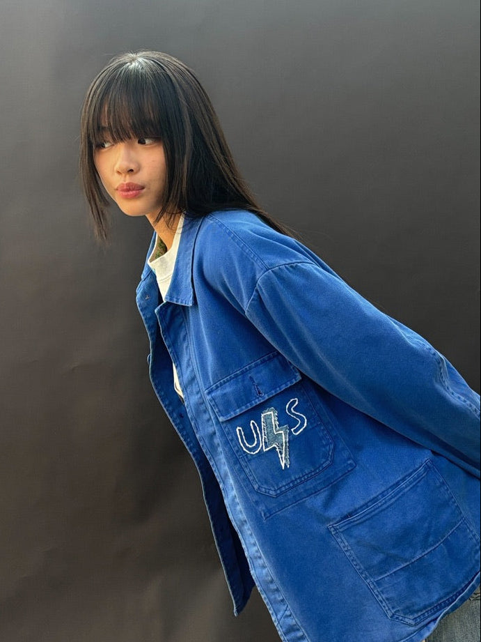 Blue Bolt Worker Jacket