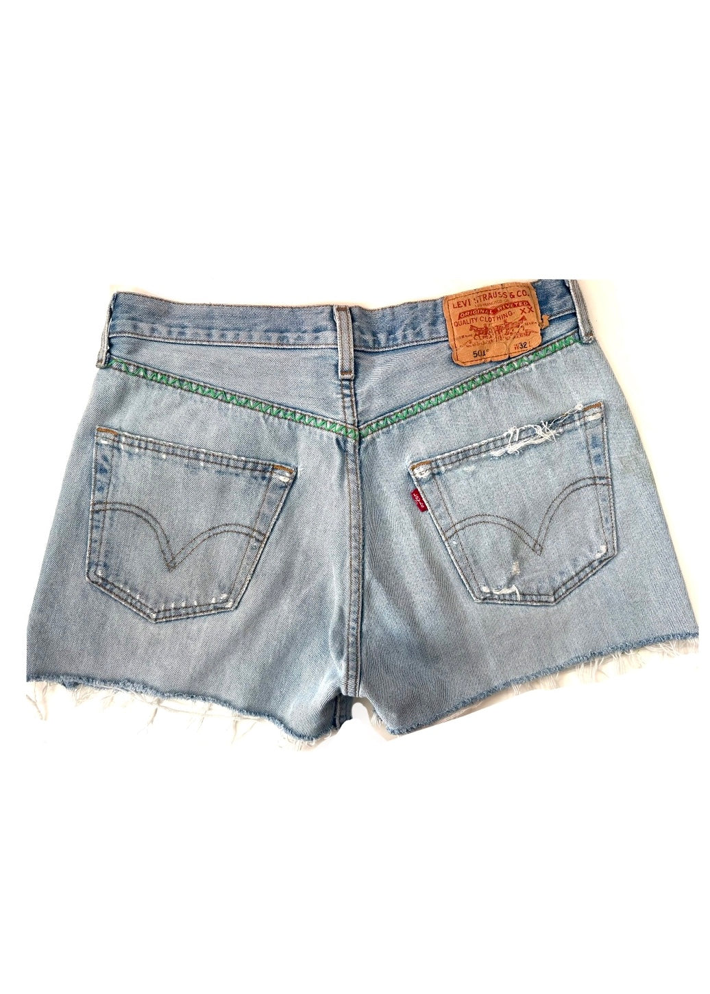 Levi's Cut-Offs Double Blue and Yellow Tabs