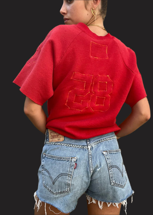Levi's Cut-Offs with Turquoise and Blue Tabs