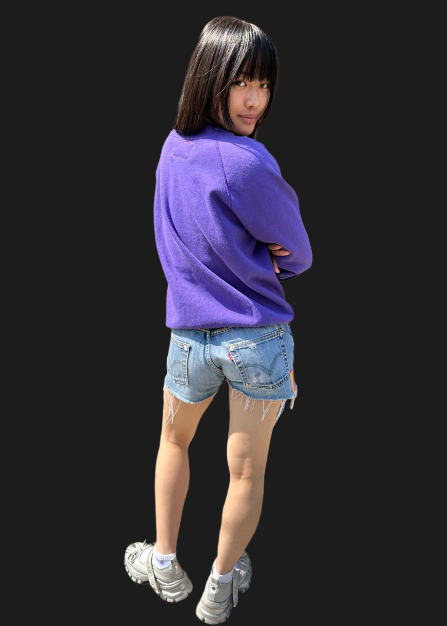 Appliqued Long Sleeve Sweat