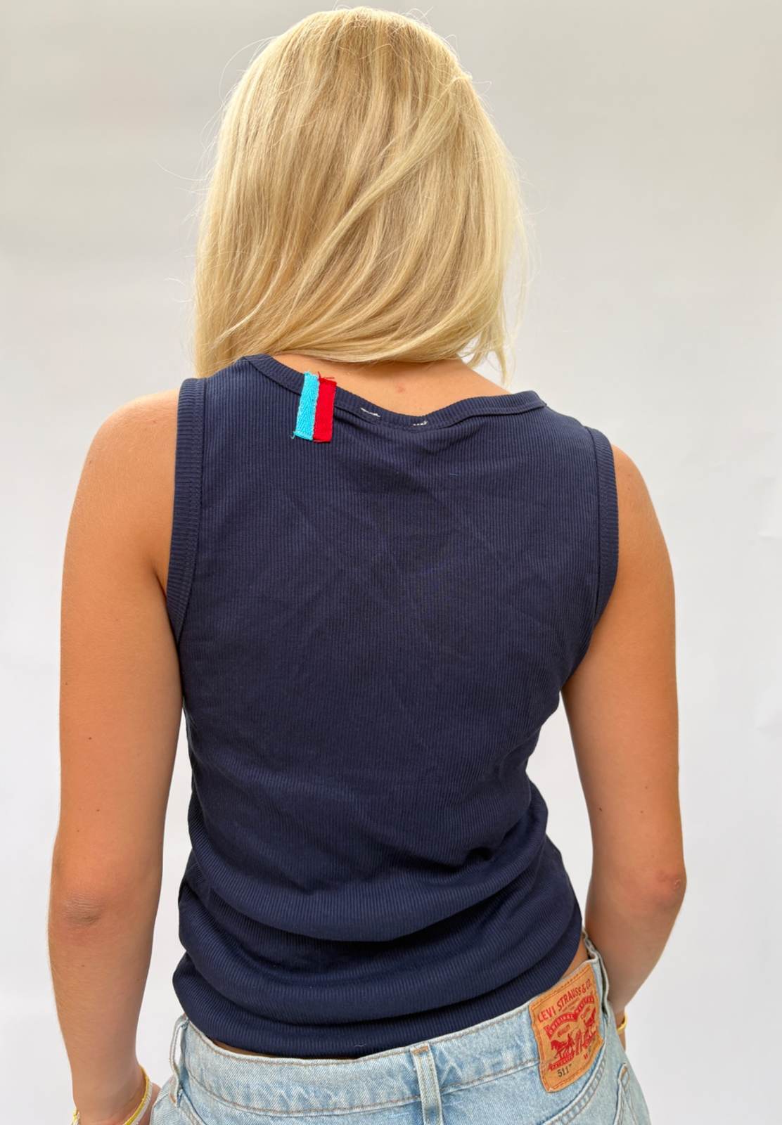 Bandana Appliqué Tank Red