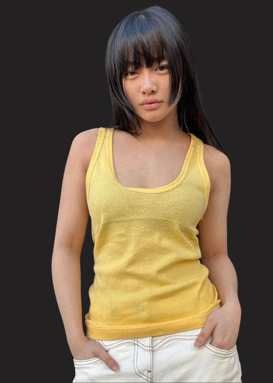 Yellow Racer Back Vest