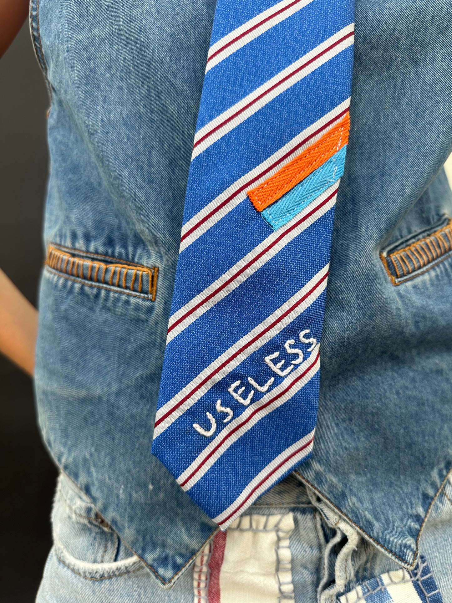 Embroidered Tie