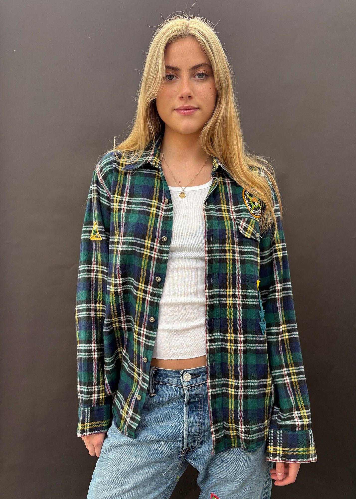 Green Plaid Shirt