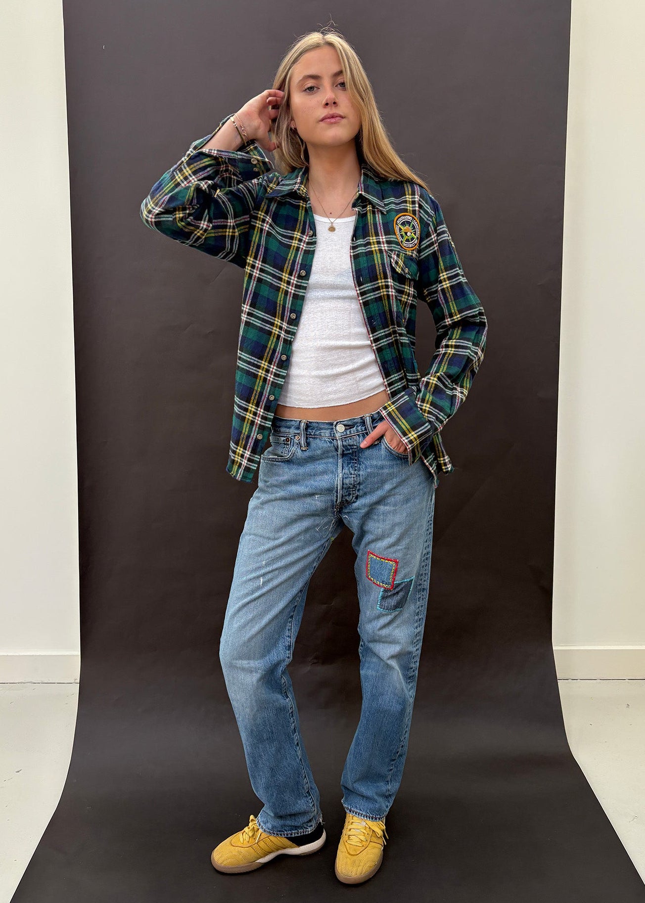 Green Plaid Shirt