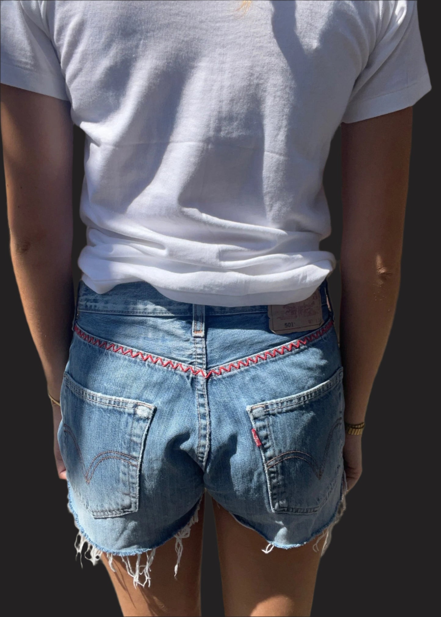 Levi's Cut-Offs Red/Yellow Tab