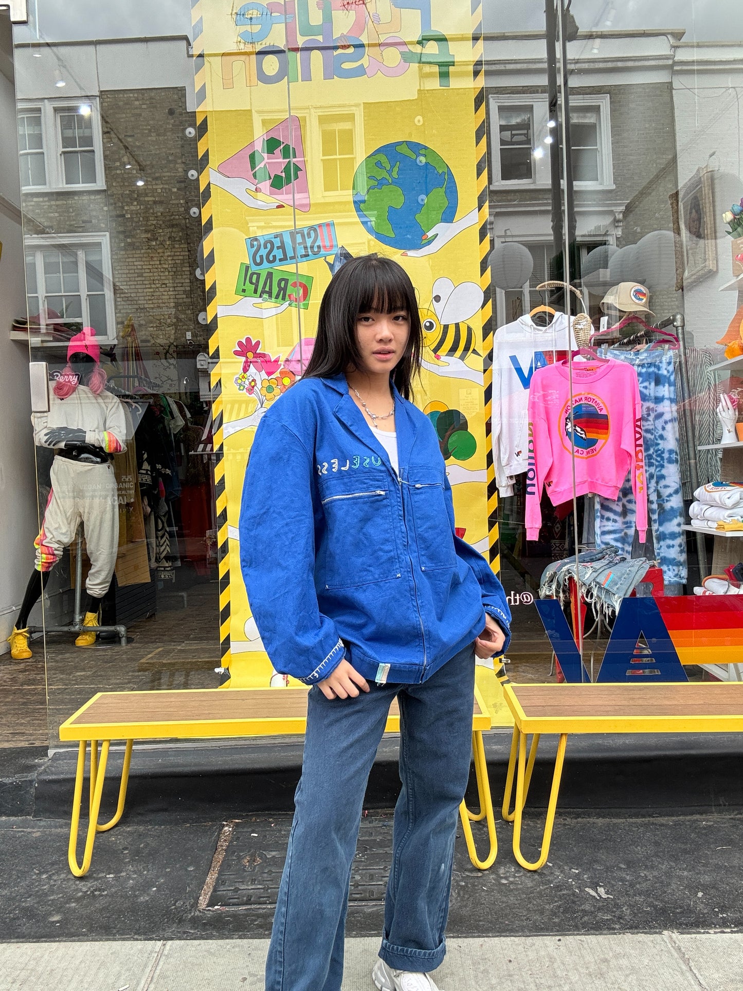 Unisex Blue Workwear Jacket