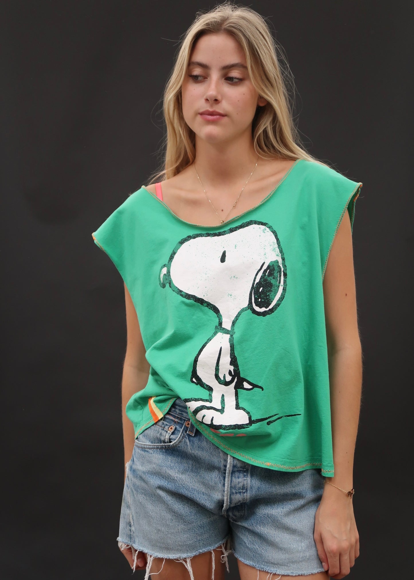 Snoopy T Shirt Green
